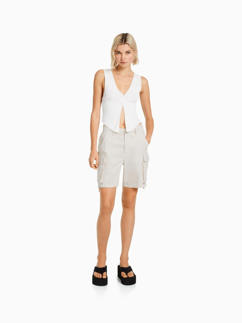 Bermudashorts i bomull cargo