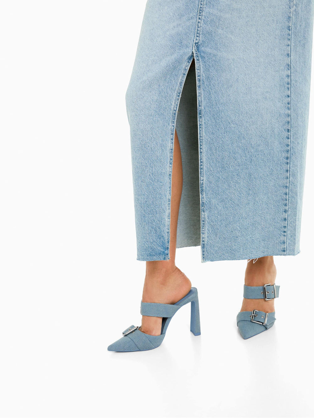 Gonna lunga in denim