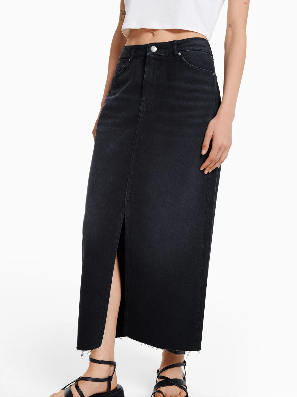 Gonna lunga in denim