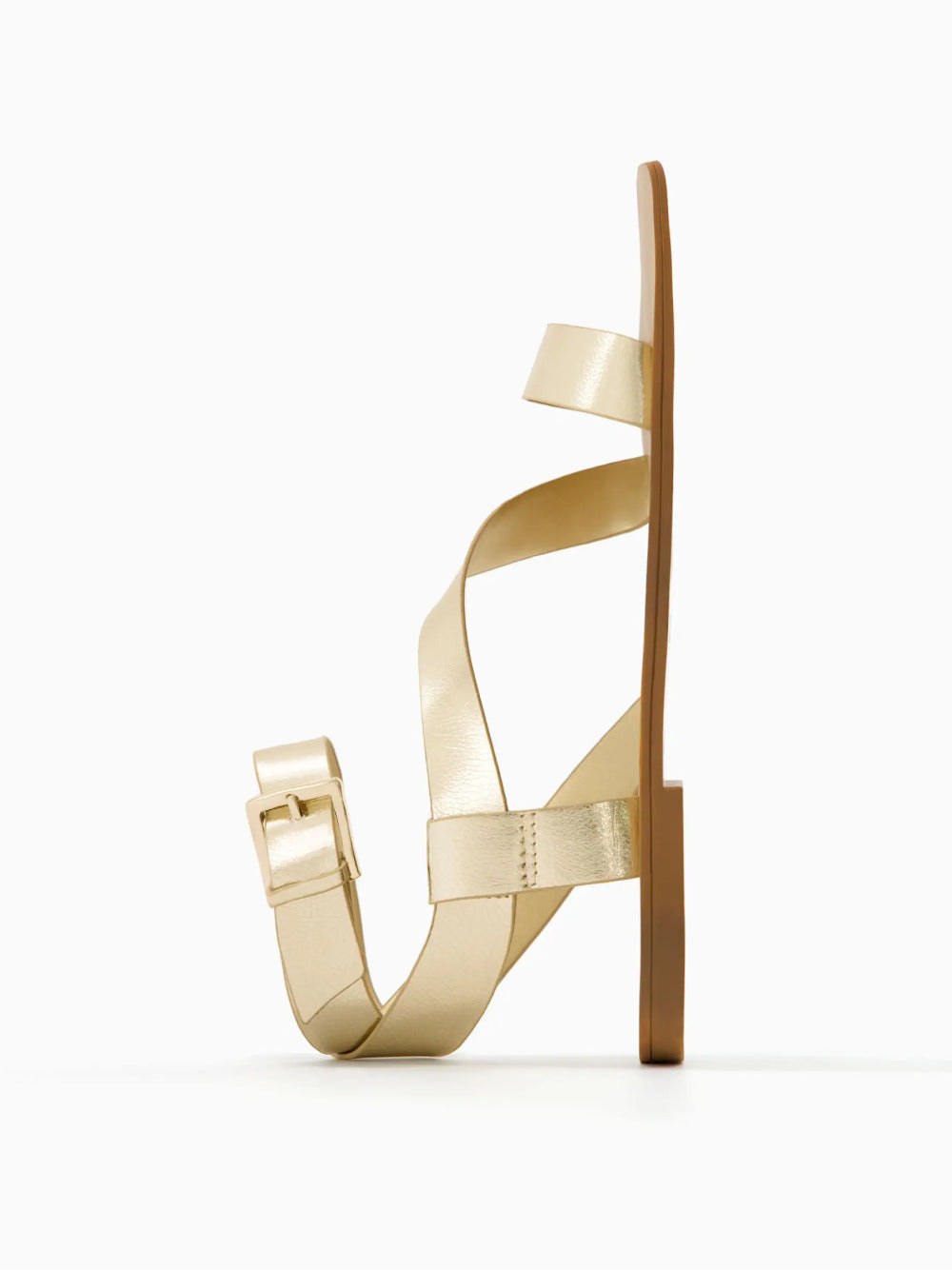 Flate sandaler med ankelstropp