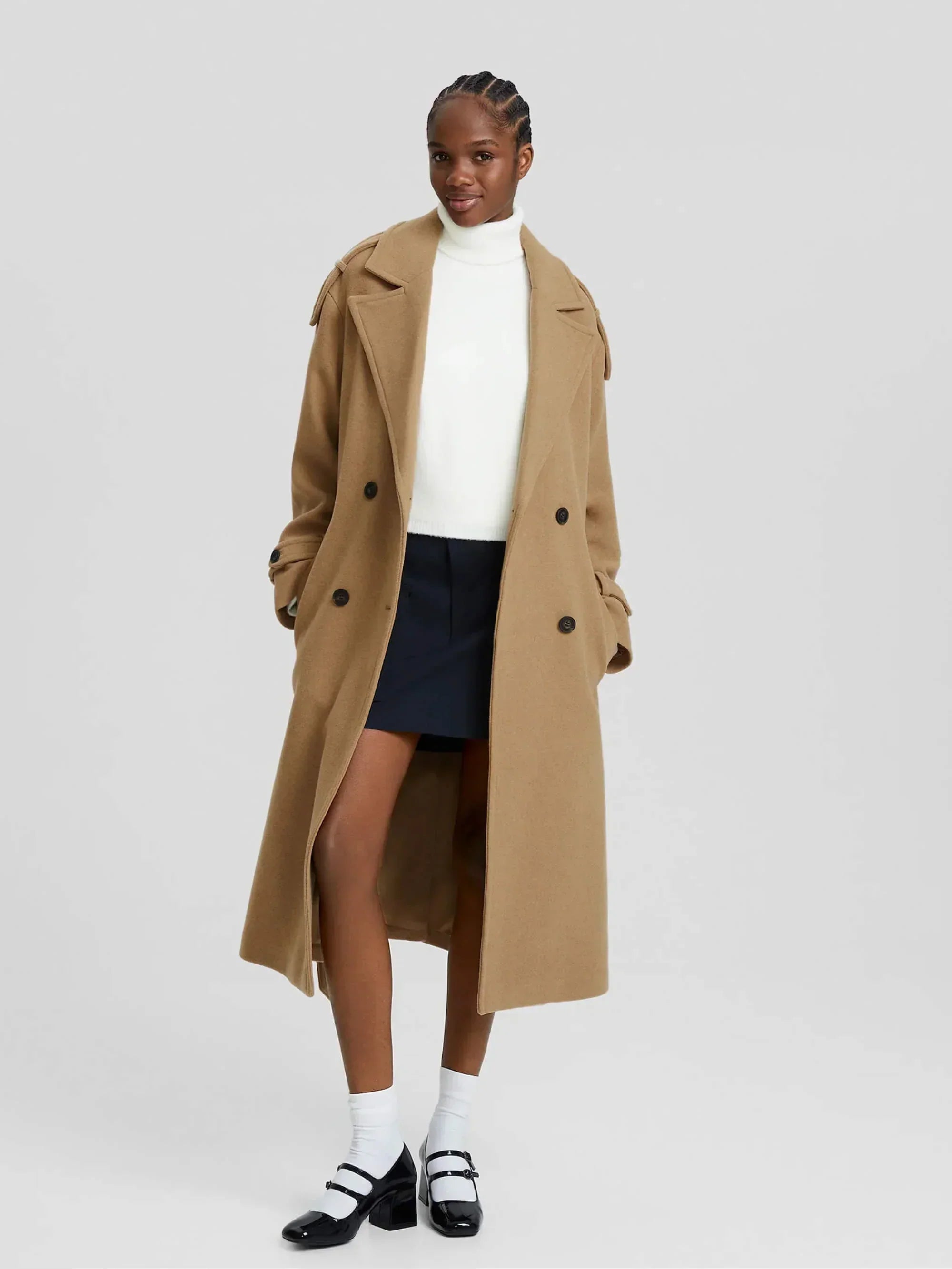 Trenchcoat i bomull