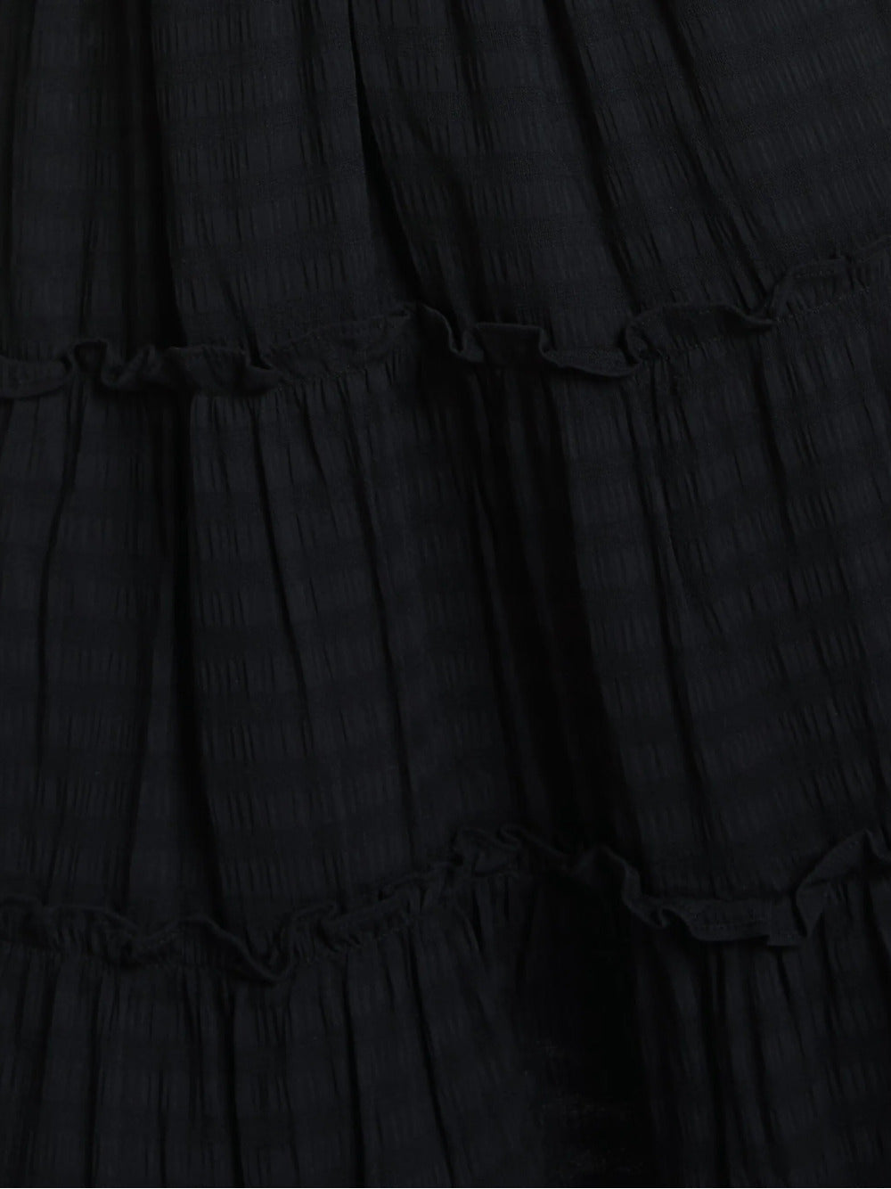 Mini dress with ruffled straps