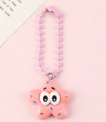 🌟 Fun Pink Star Keychain